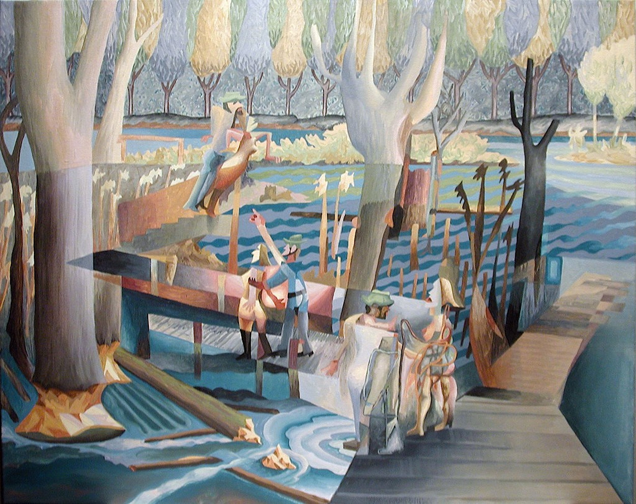 Stroll Through The Wetlands, 2006, acrylic on canvas 24x30 in.jpg