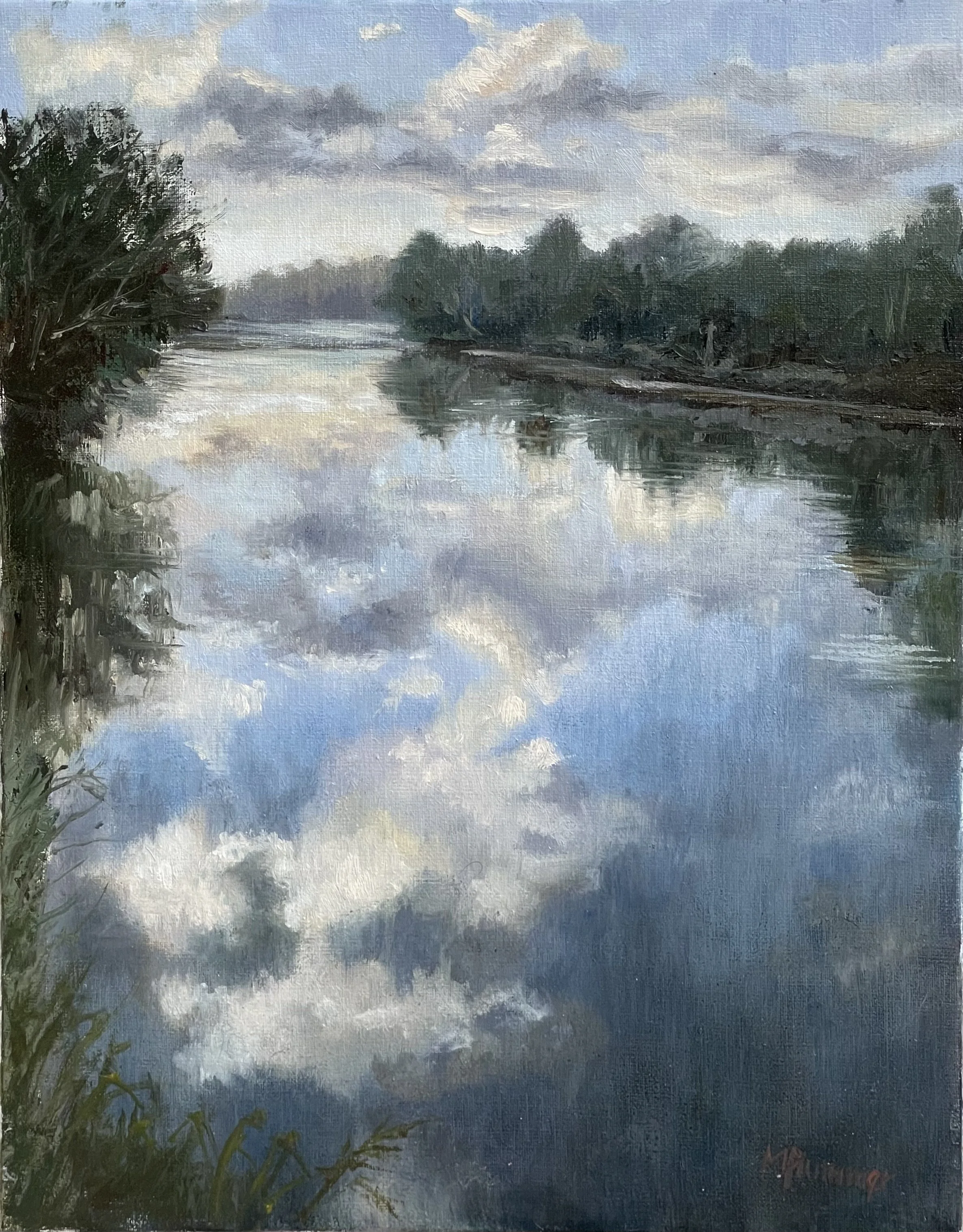 clouds reflections, 12 x 16, oil on linen.jpeg