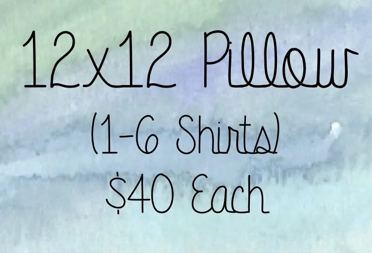 12X12 Memory Pillow