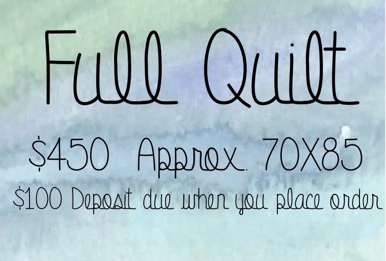 Custom Full Quilt Deposit