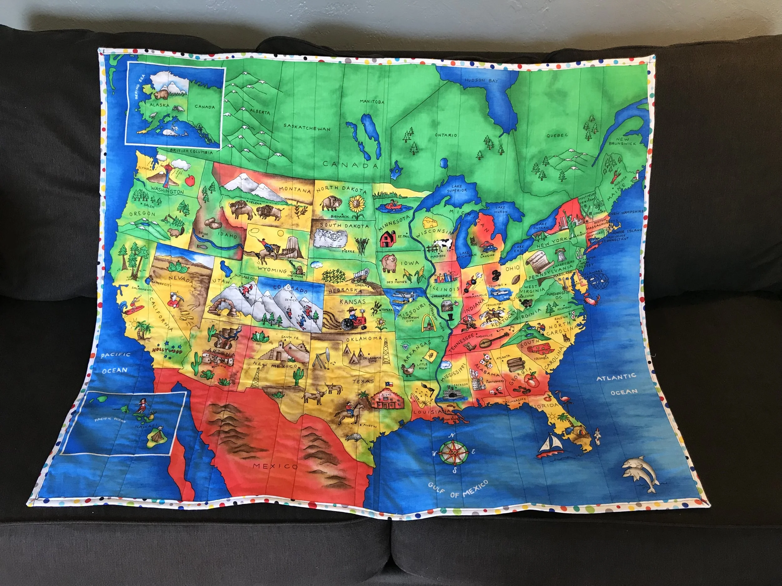 Usa Map Quilt