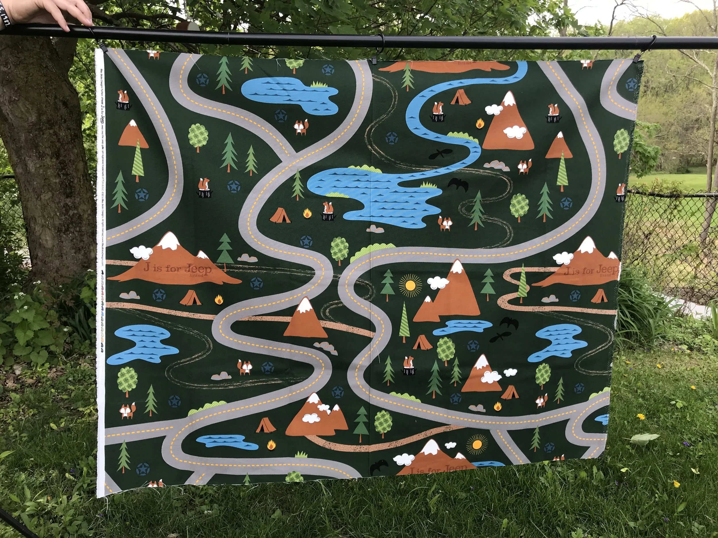 Pre-Order Road Quilt (green/Blue)