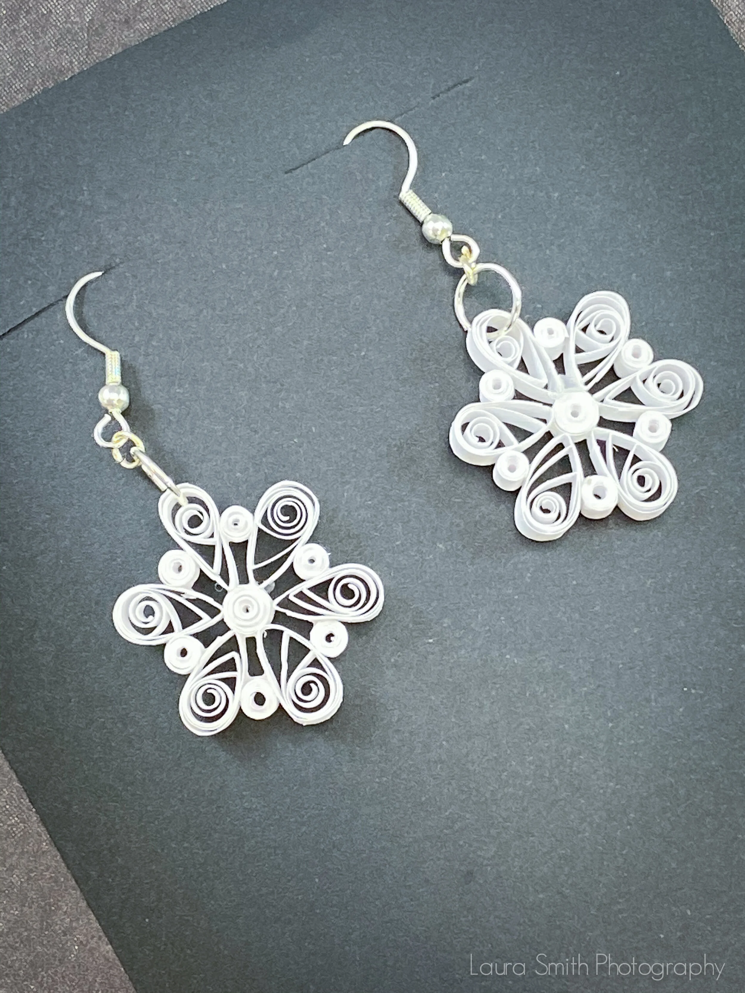 Snowflake Paper Earrings 