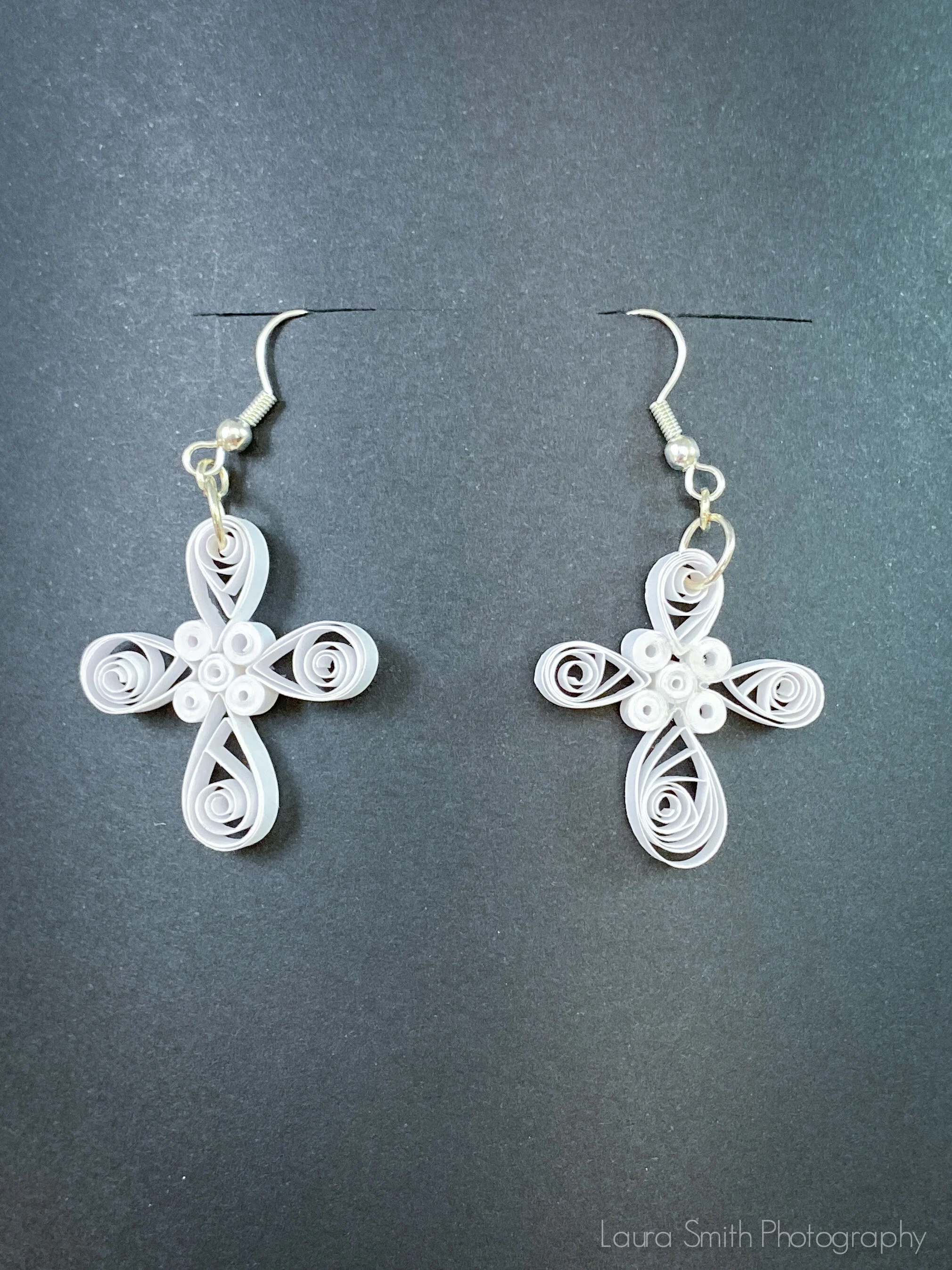 Cross Paper Earrings