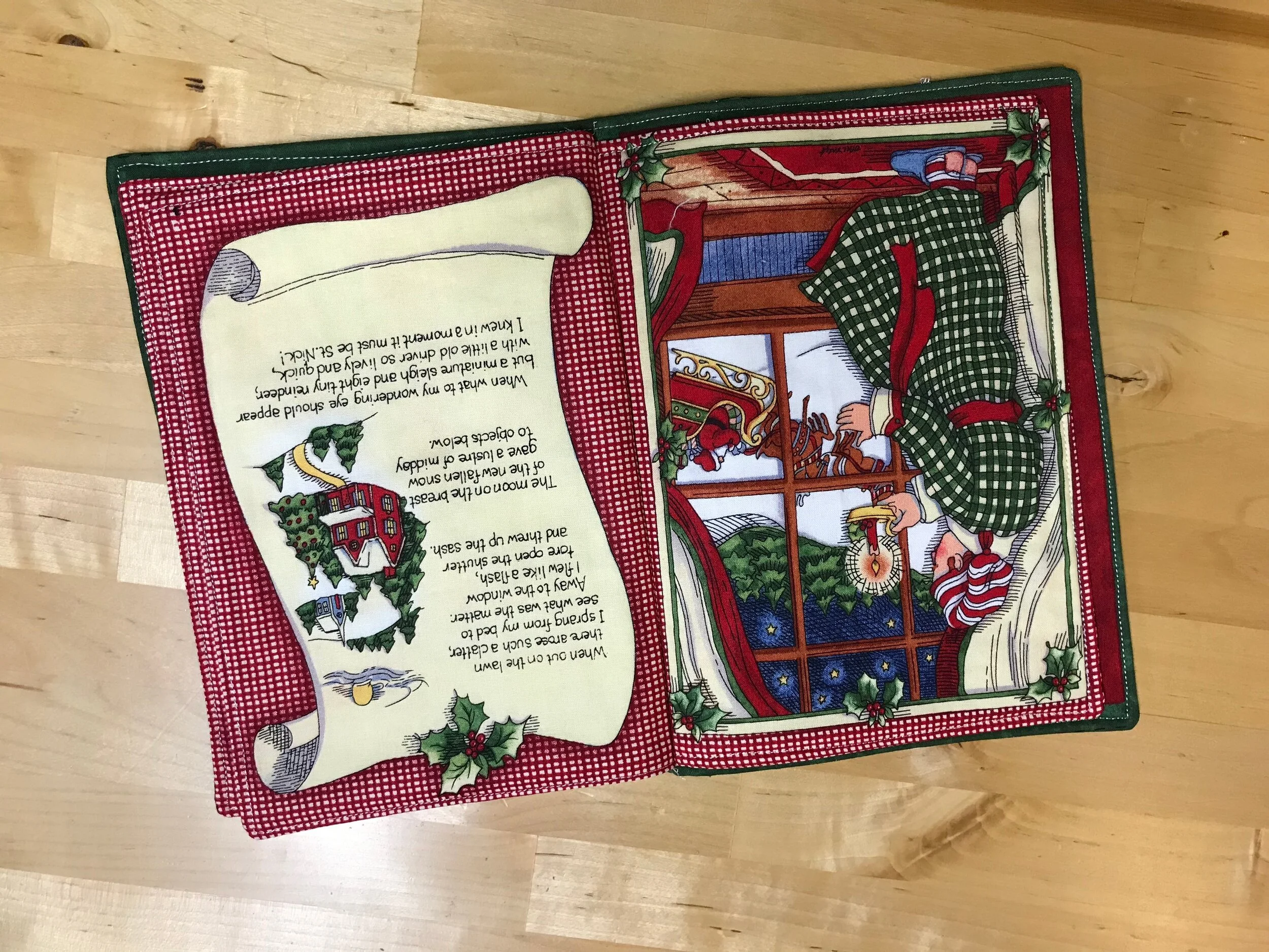 Night Before Christmas Fabric Book