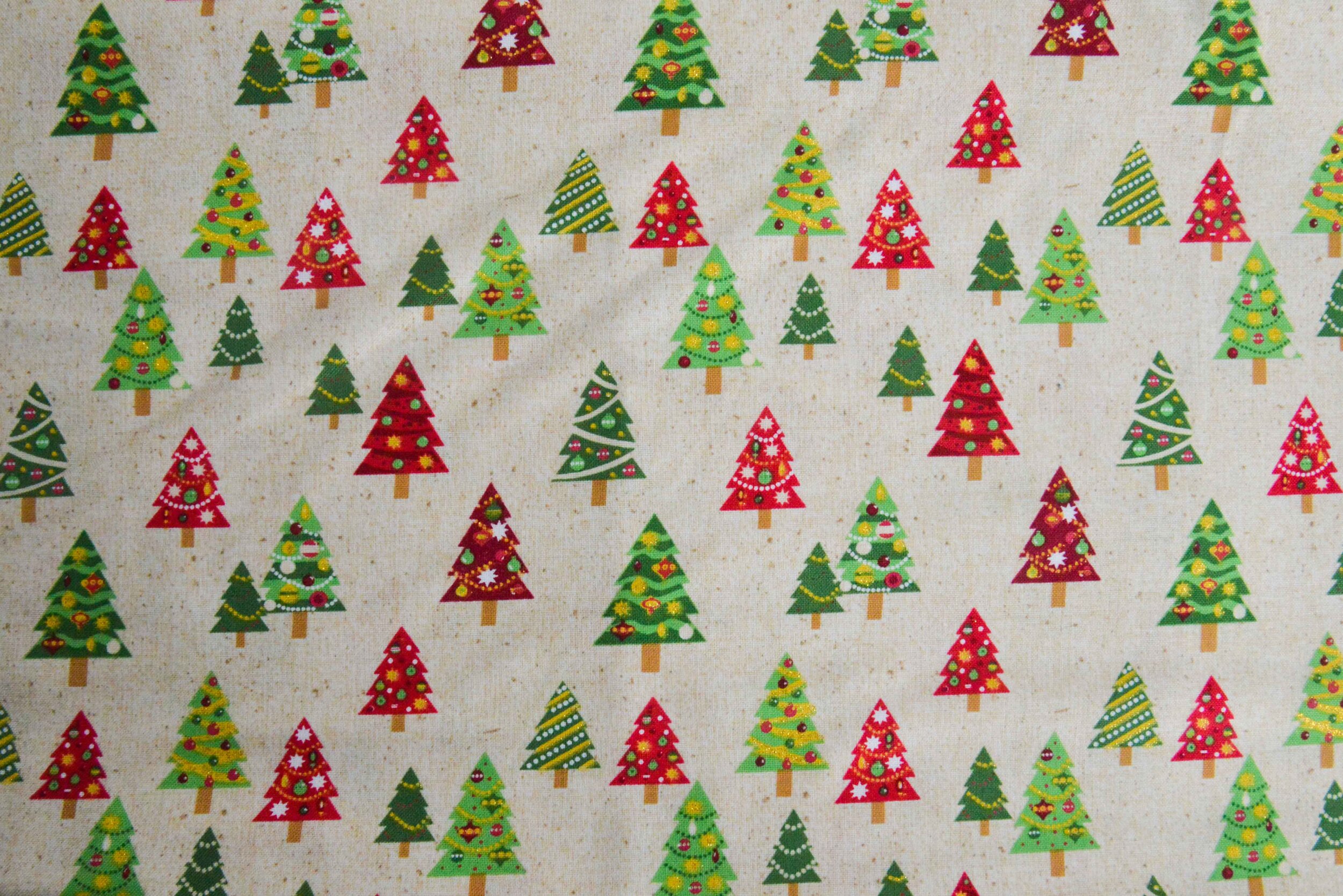 Red and Green Christmas Trees