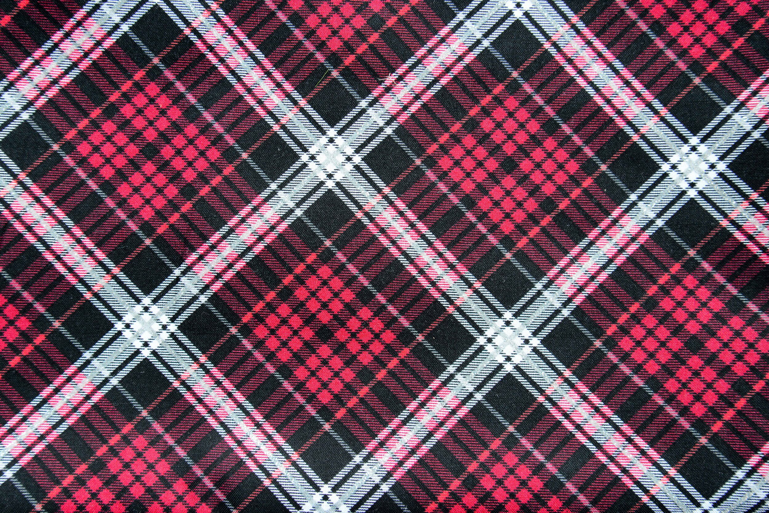 Red, White and Black Plaid