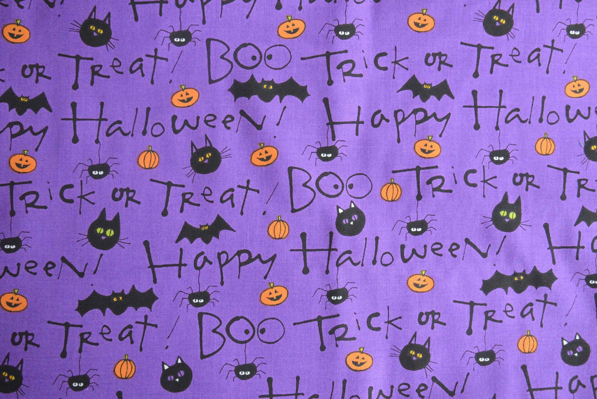 Purple Happy Halloween 