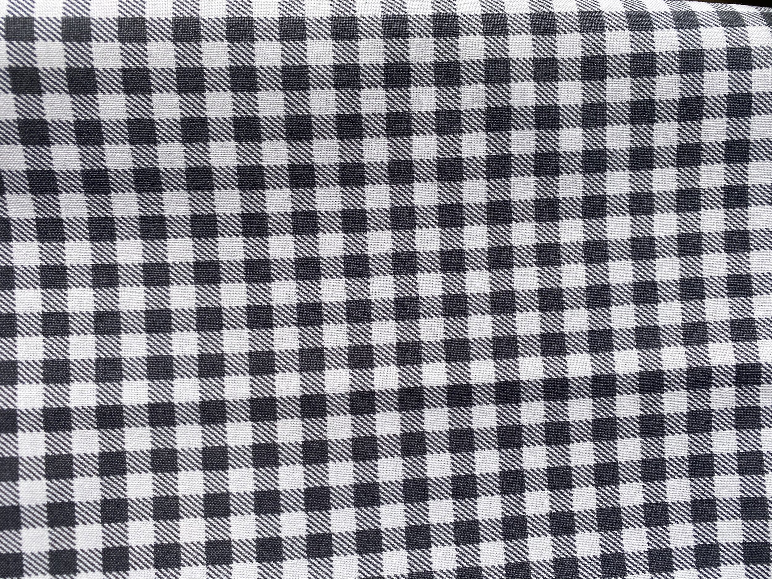 Gray and White Plaid