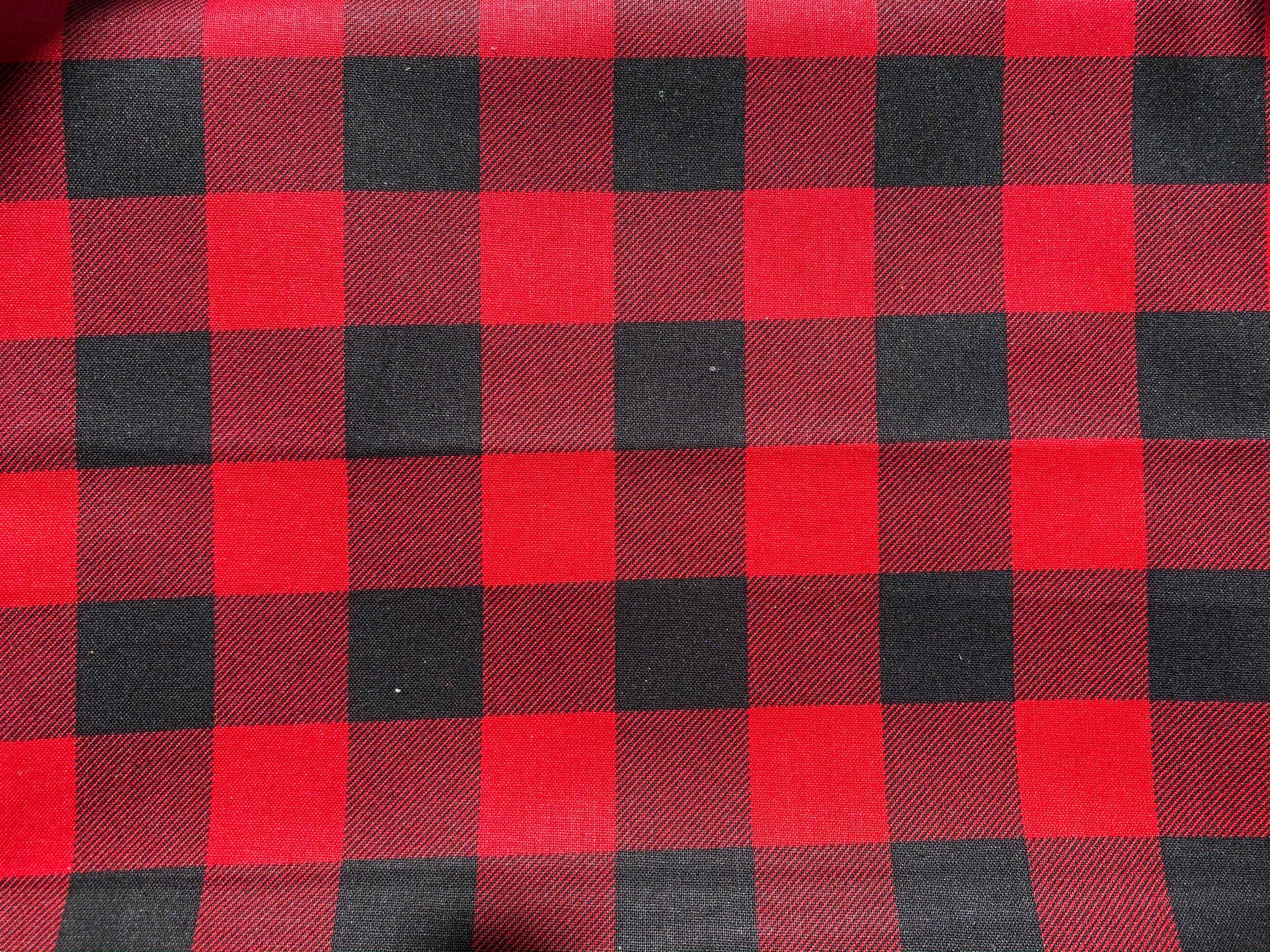 Red and Black Plaid (Large)