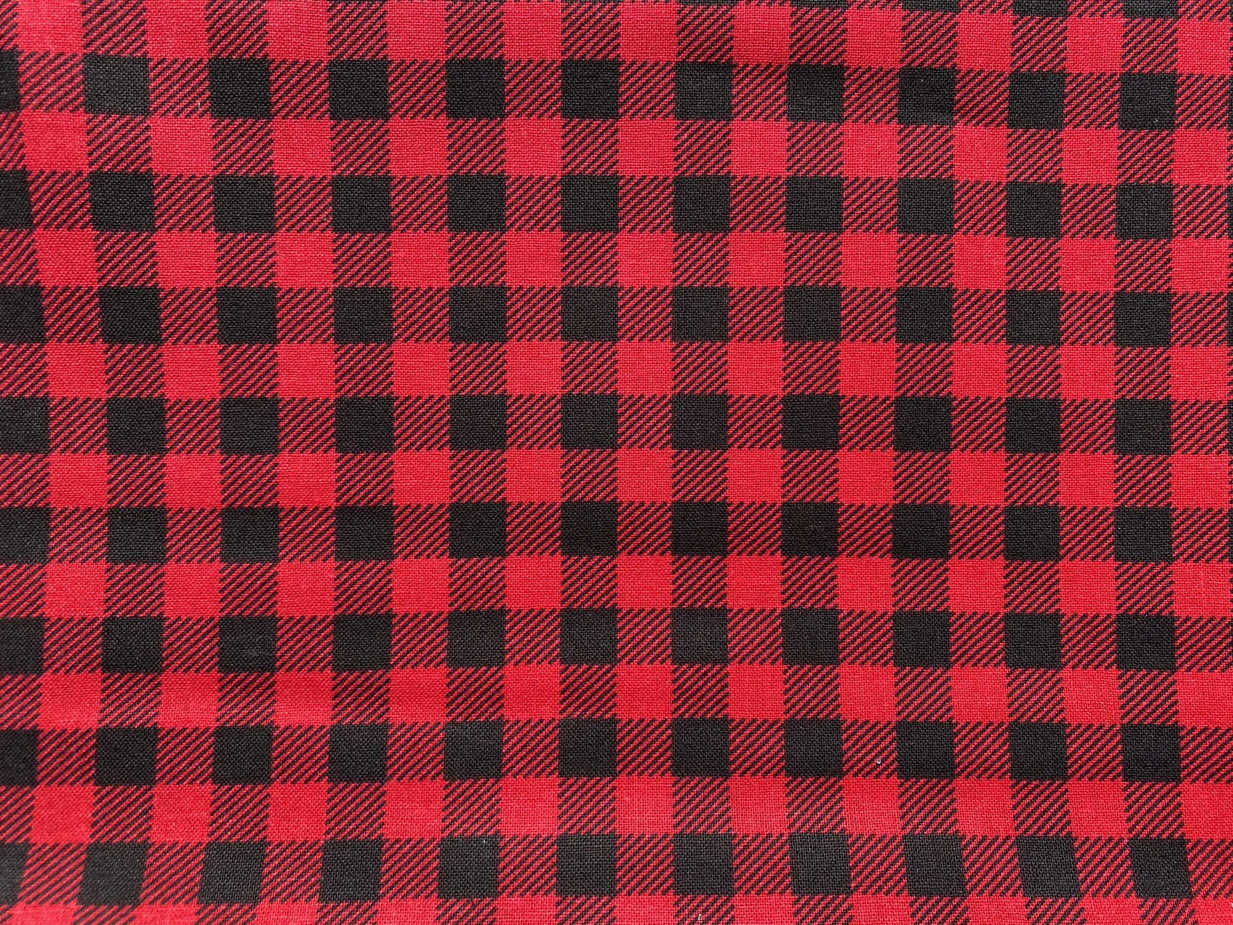 Red and Black Plaid (Small)