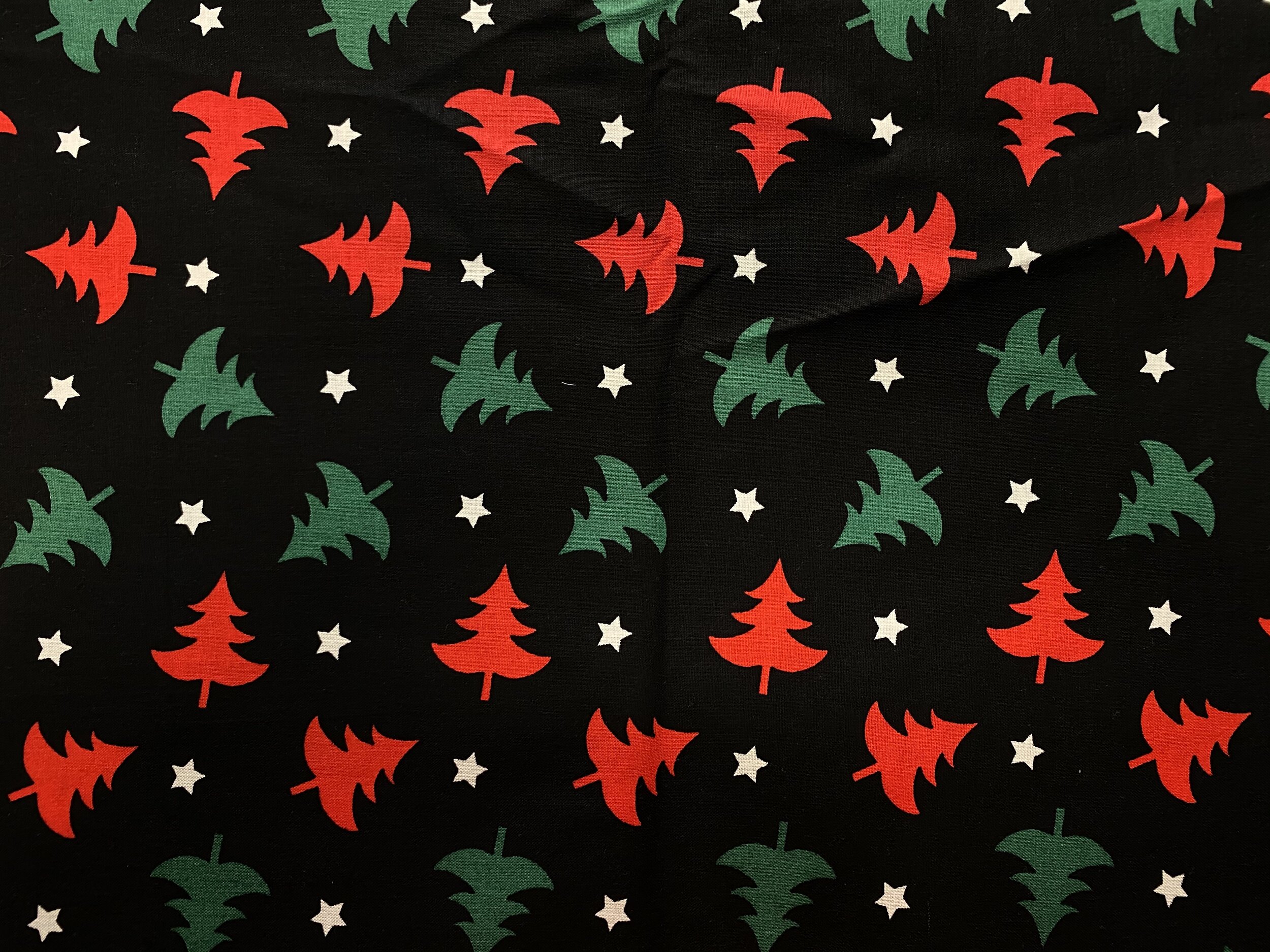 Christmas Tree's on Black Background