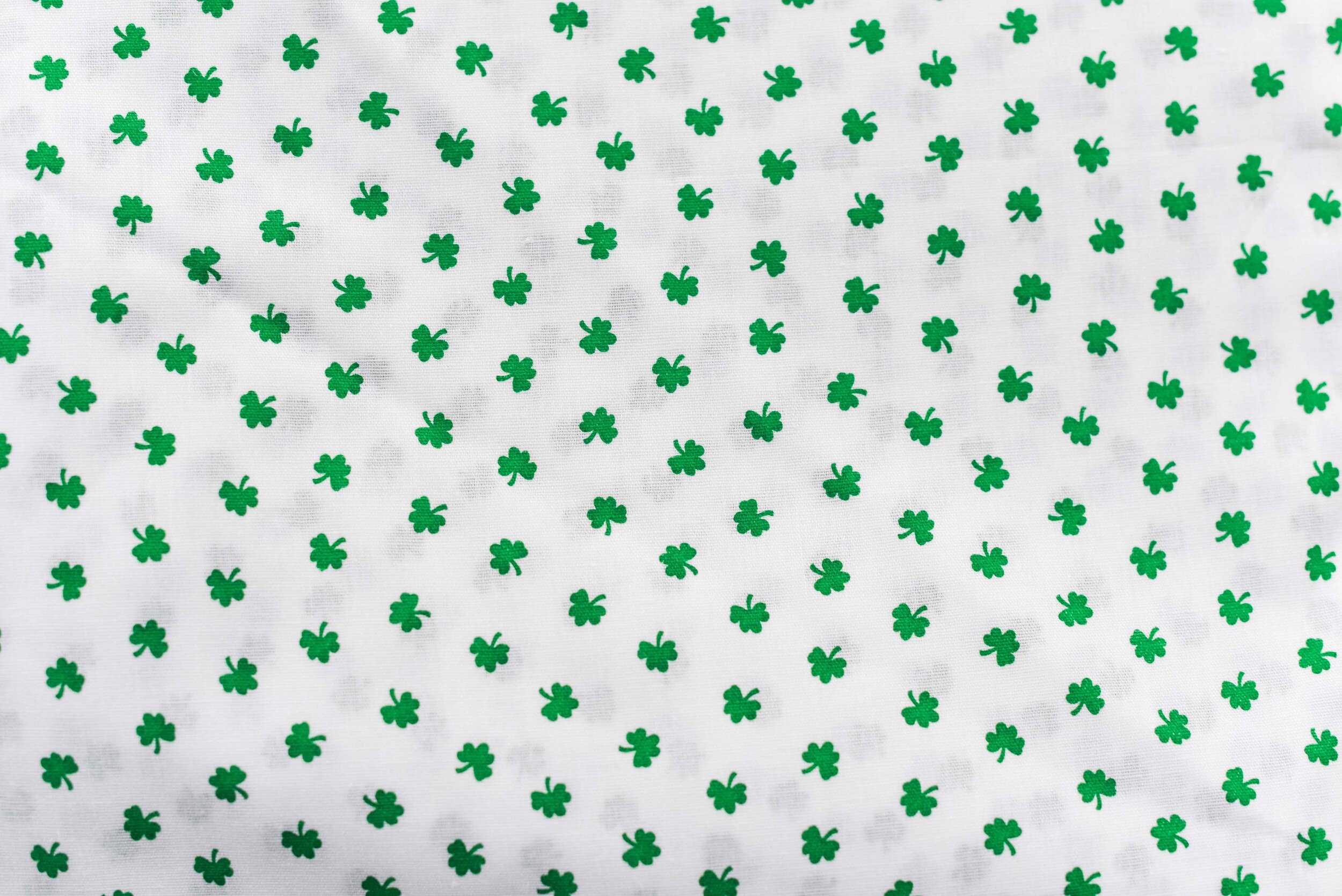 Tiny Shamrocks on White 