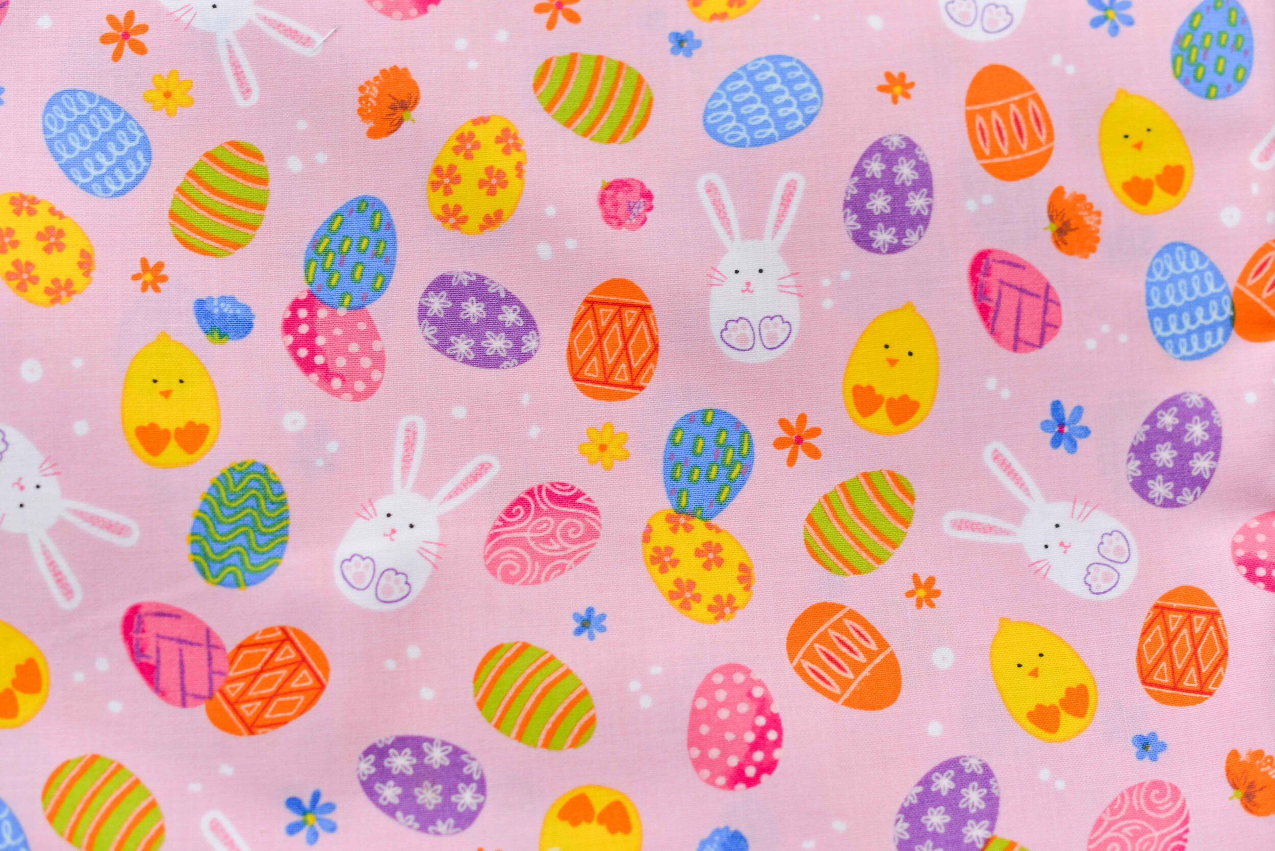 Eggs and Bunnies on Pink