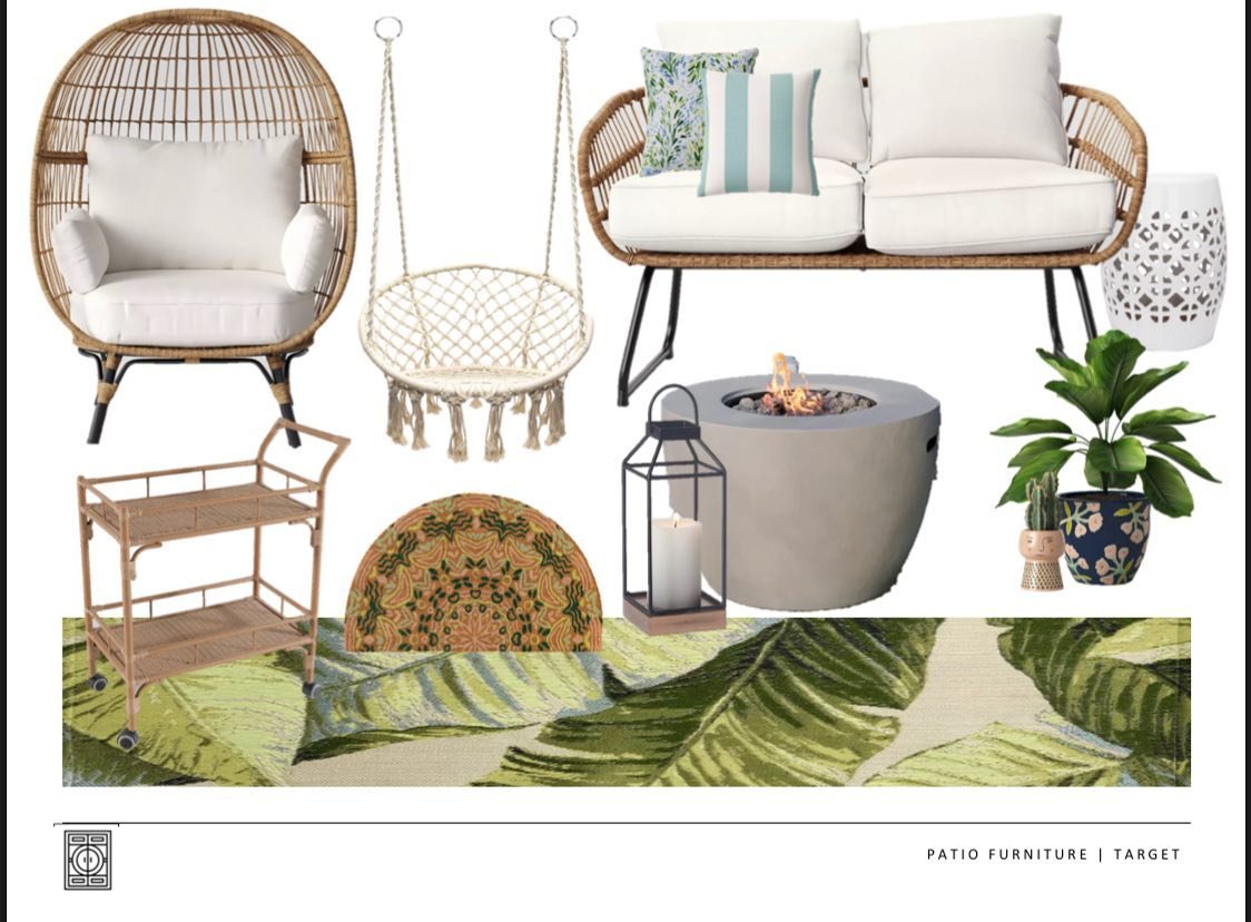 So excited the weather is getting warmer and it&rsquo;s almost patio season! #springtime #patiofurniture #targetstyle #oklahomainteriordesigner #target #inspiration #hayleyholmaninteriors