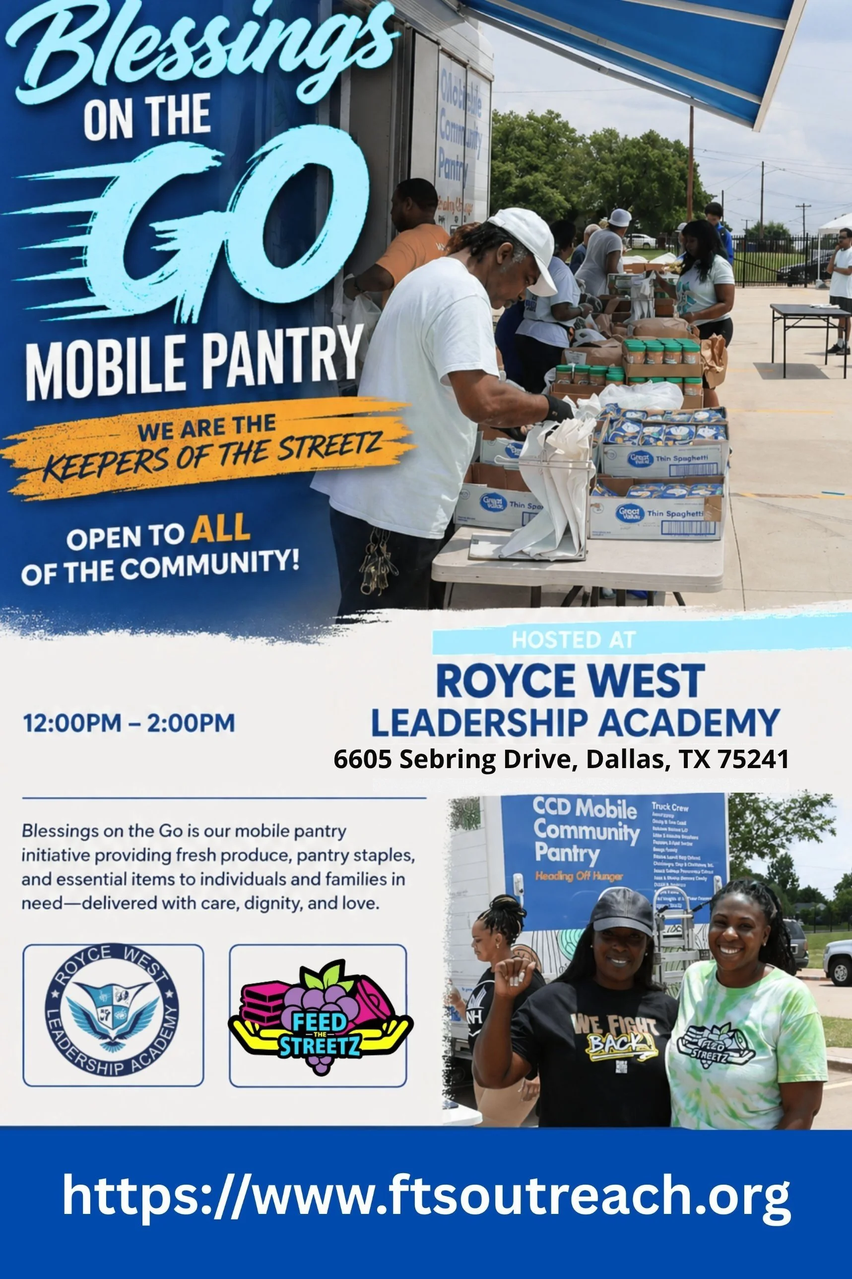 BLESSING ON THE GO AT Royce West Leadership Academy 