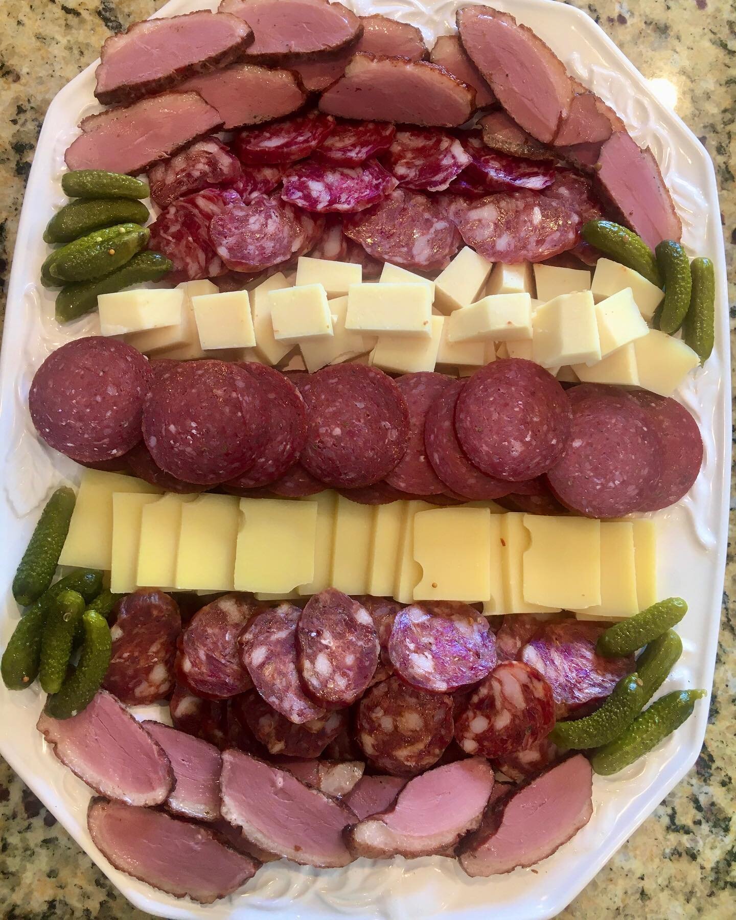 Happy Fourth from Larchmont Charcuterie! #charcuterie #smokedduck #larchmontcharcuterie #saucisson #charcuterieboard #beefsaucisson #artisanmeat