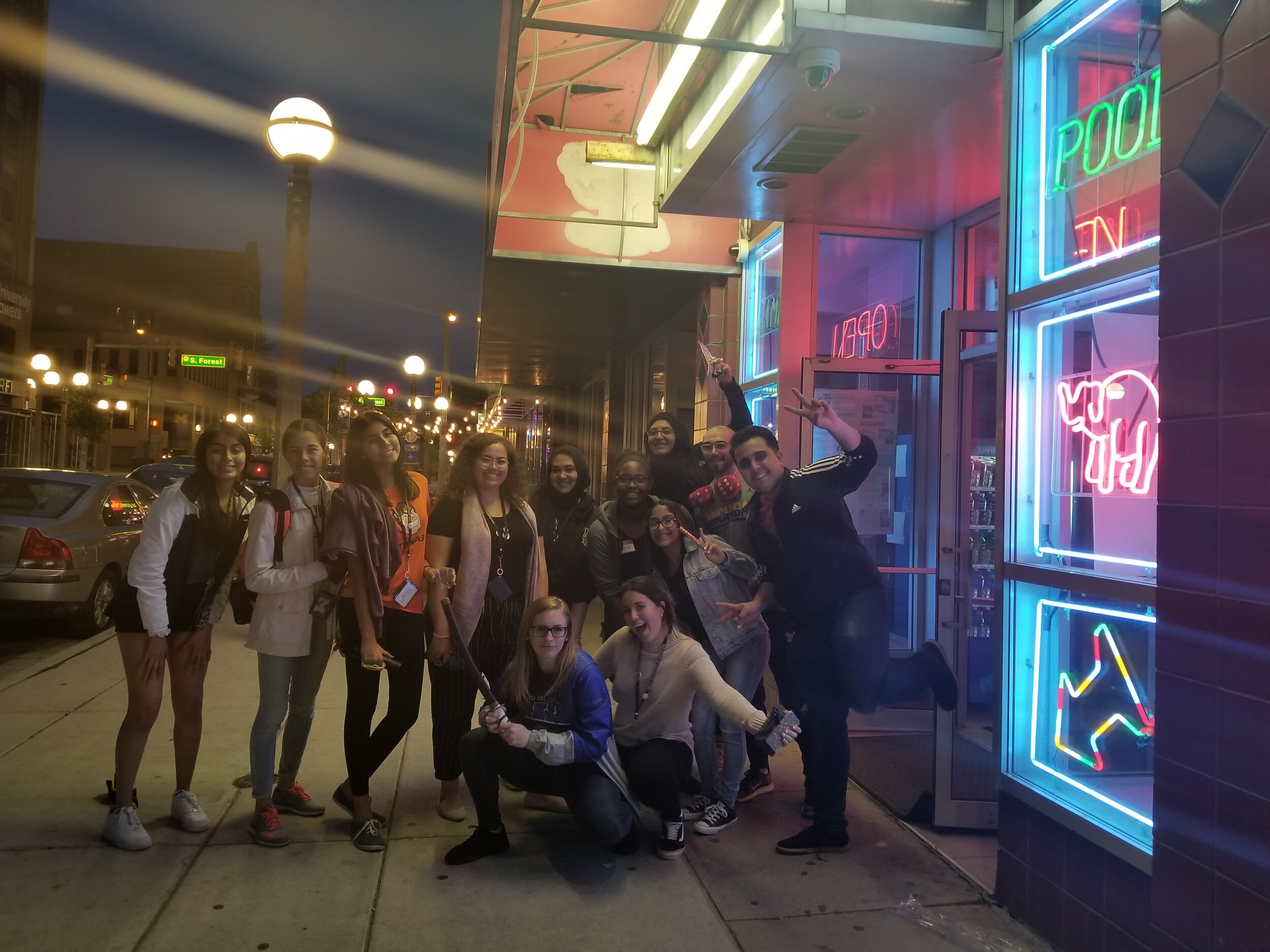  Students enjoy a night at Pinball Pete’s in downtown Ann Arbor 