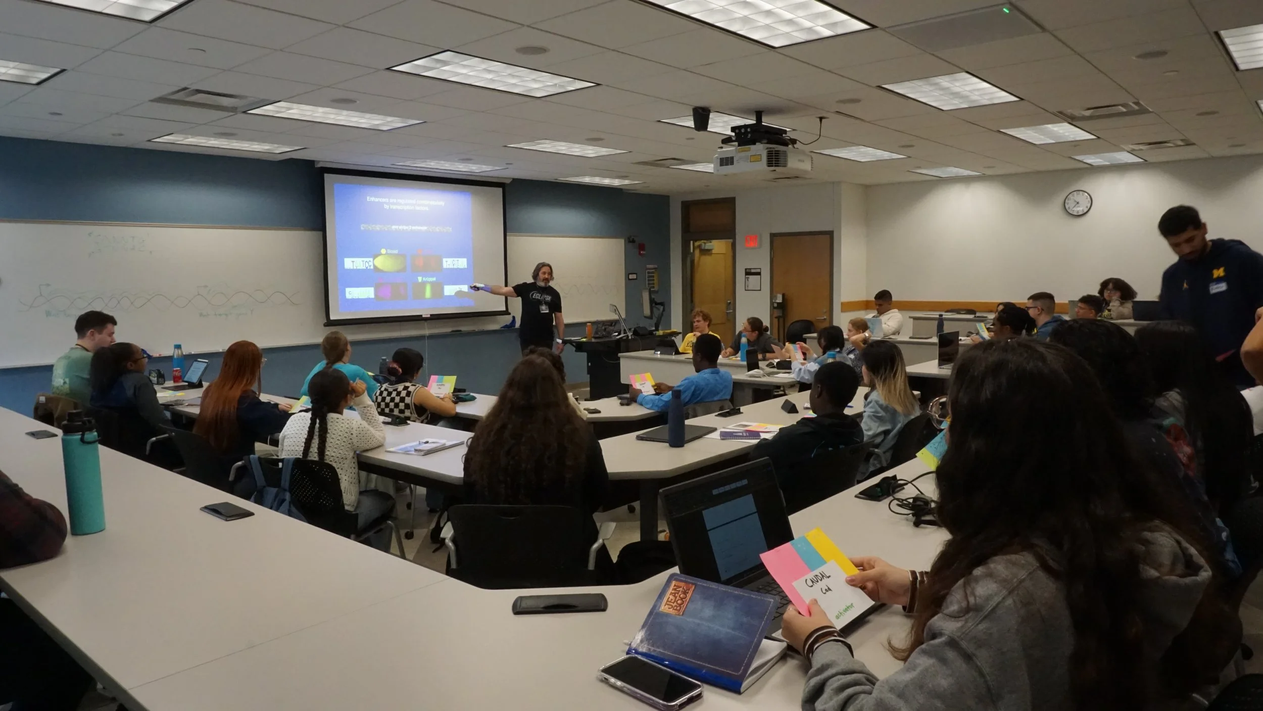  Dr. Scott Barolo gives his lecture on gene regulation 