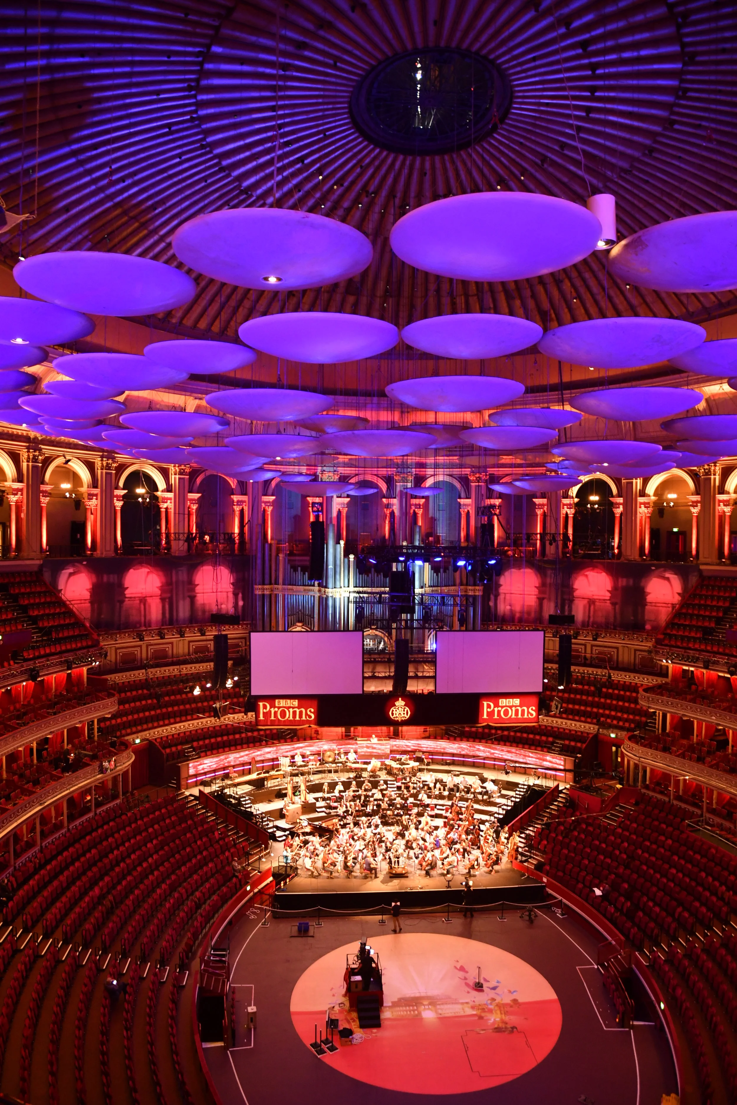 Baltimore Symphony rehearses in Royal Albert Hall, London