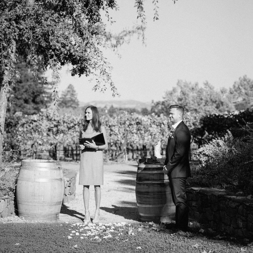 Here comes the bride.... all dressed in white ( No, she didn't slip on a banana!).#napawedding #sonomawedding #napaweddingofficiant #napaminister #napaofficiant #sonomaweddingofficiant #sonomaminister #sonomaofficiant