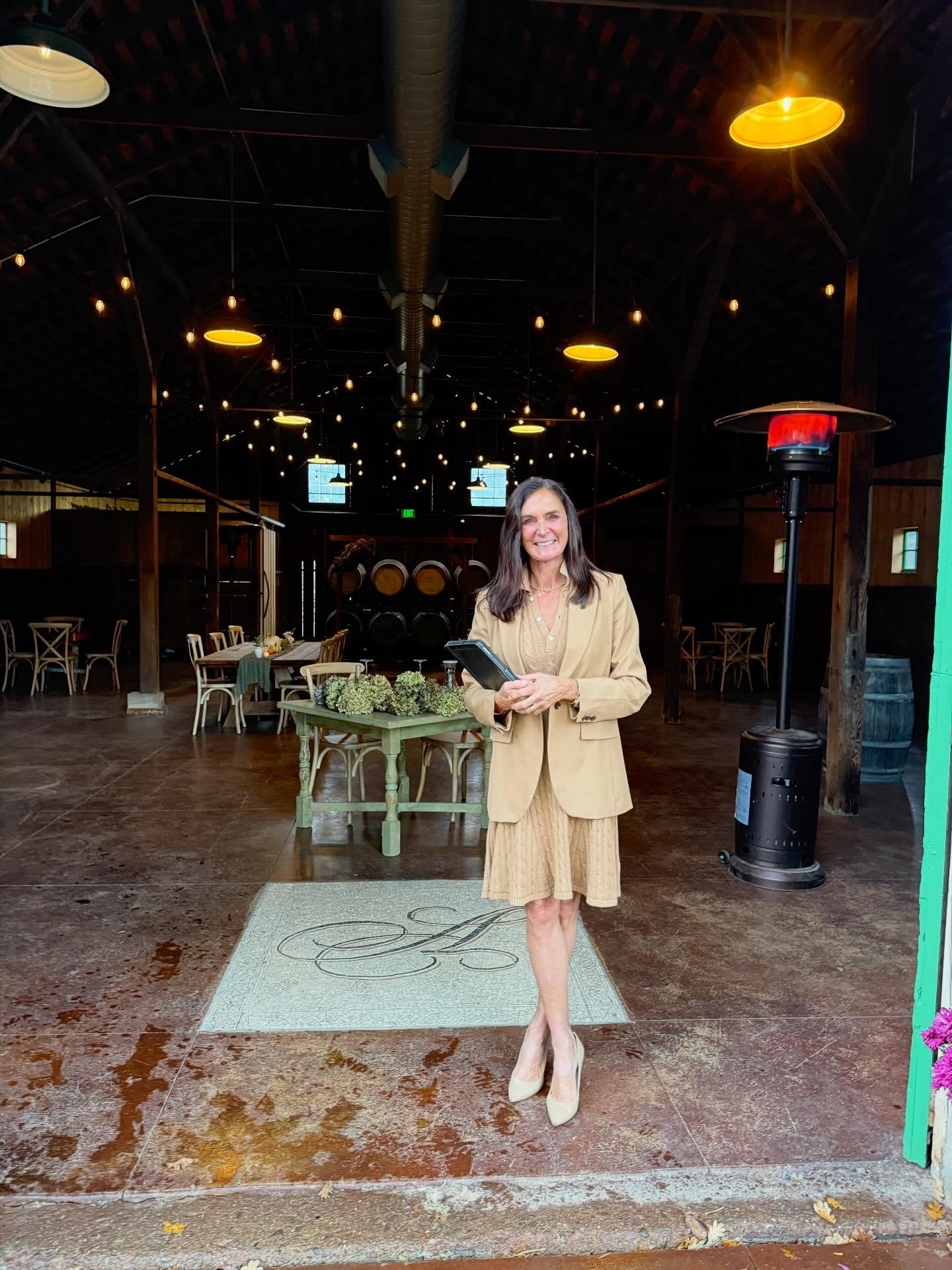 Rainy day wedding was super cozy and romantic in Annadel Estate Winery's barn. #napaofficiant #napaweddingofficiant #napaelopement #sonomaofficiant #sonomaweddingofficiant #sonomaelopement #winerywedding