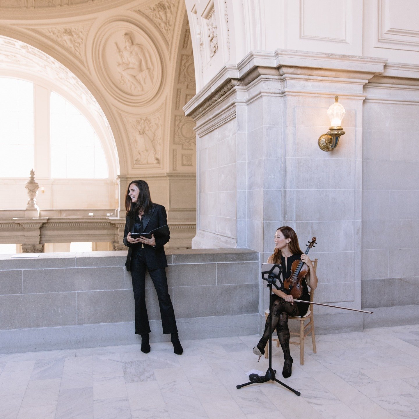 Minister.... check......elegant music....... check...... iconic venue...... check. Alright! lets get you hitched! #norcalofficiant #sfcityhallofficiant #sanfranciscoofficiant #norcalminister #sanfranciscowedding #cityhallwedding