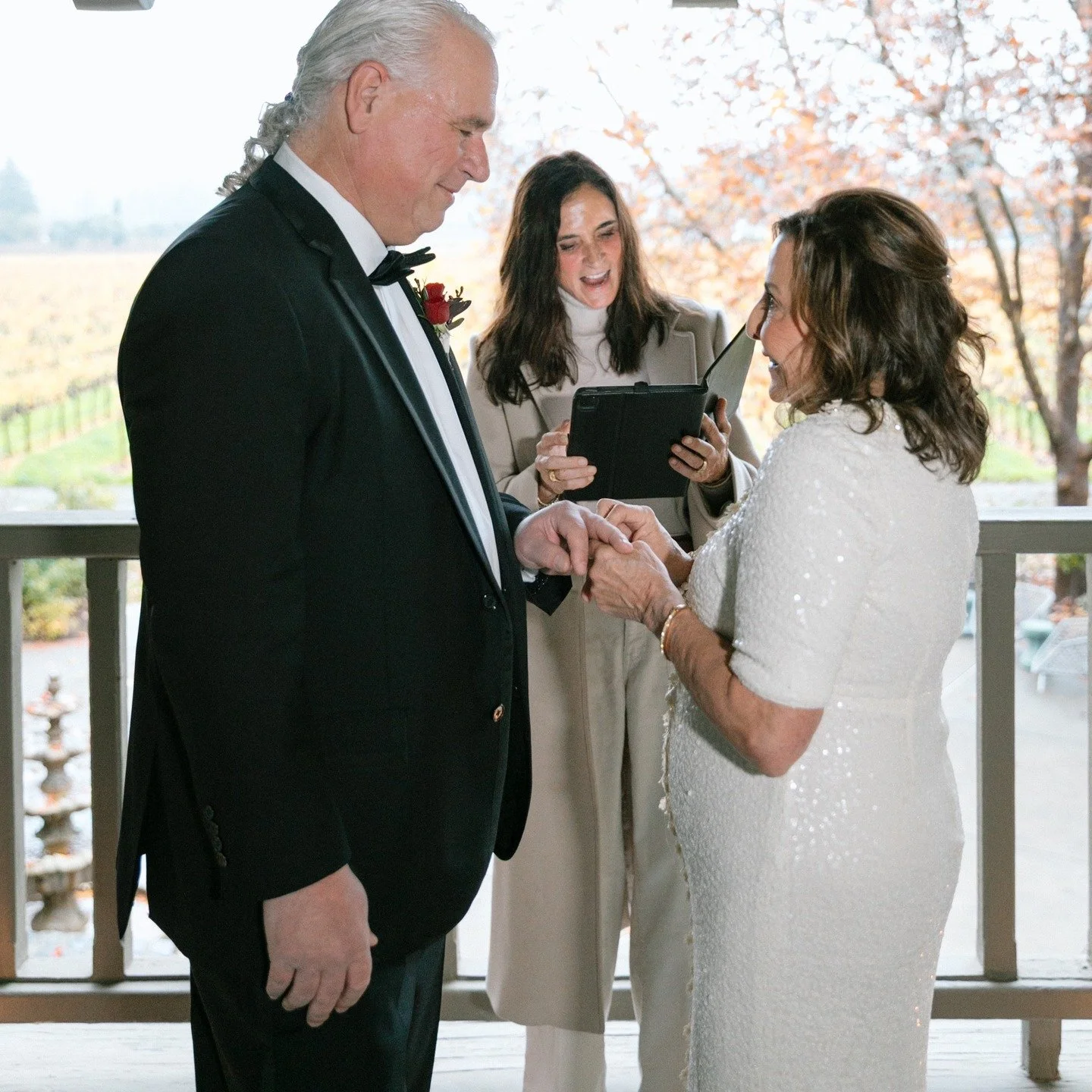 I DOOOOO! Adorable little elopement. Winter in Napa is still magical. #napaofficiant #napaweddingofficiant #napaelopement #napaminister #winecountryofficiant #sonomaofficiant #sonomaweddingofficiant #sonomaminister #sonomaelopement #sonomawedding