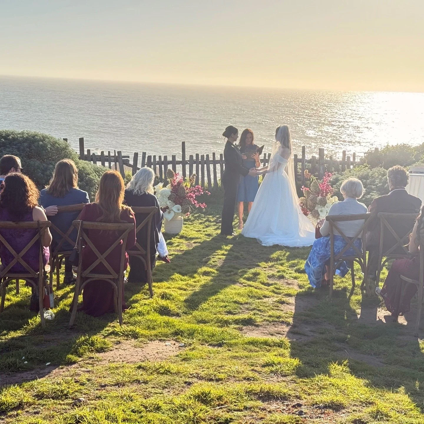 I mean, come on! These two were so incredibly gorgeous. The location was gorgeous. The weather was gorgeous. Can't wait to see the pictures from @tianajphotography #sonomaofficiant #napaofficiant #Sonomacoastofficiant #sonomacoastwedding #napawedding