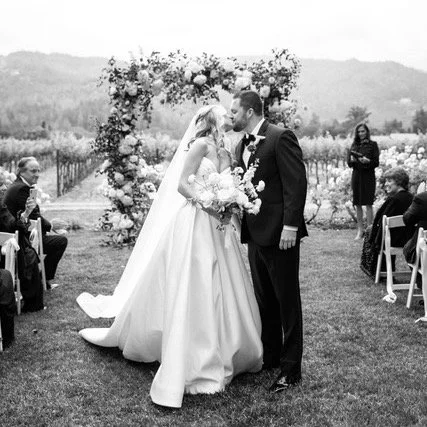 First kiss as husband and wife! How sweet it is! #napaofficiant #sonomaofficiant #napaweddingofficiant #sonomaweddingofficiant #napaofficiant #winecountryofficiant #napaminister #harvestinnwedding #napawedding #sonomawedding