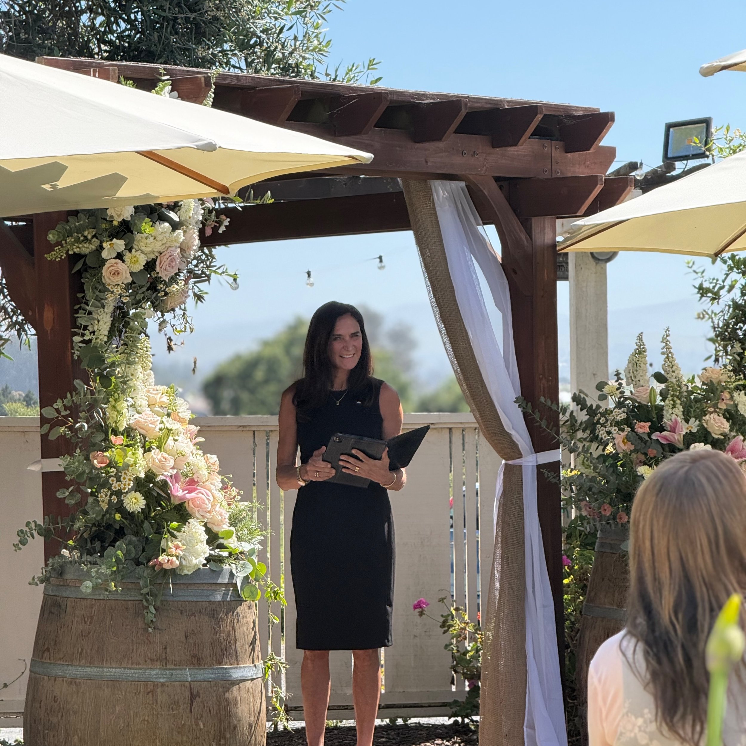 Before, During and After the Ceremony. @flyingcloudfarm knows how to put on a show! #napaofficiant #sonomaofficiant #napaweddingofficiant #sonomaweddingofficiant #napawedding #sonomawedding