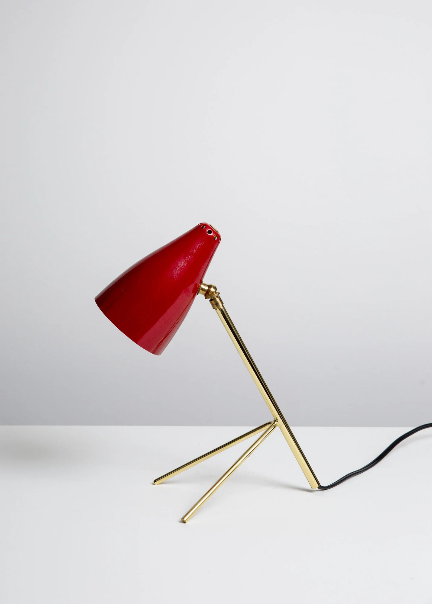 French tripod lamp in the manner of Boris Lacroix