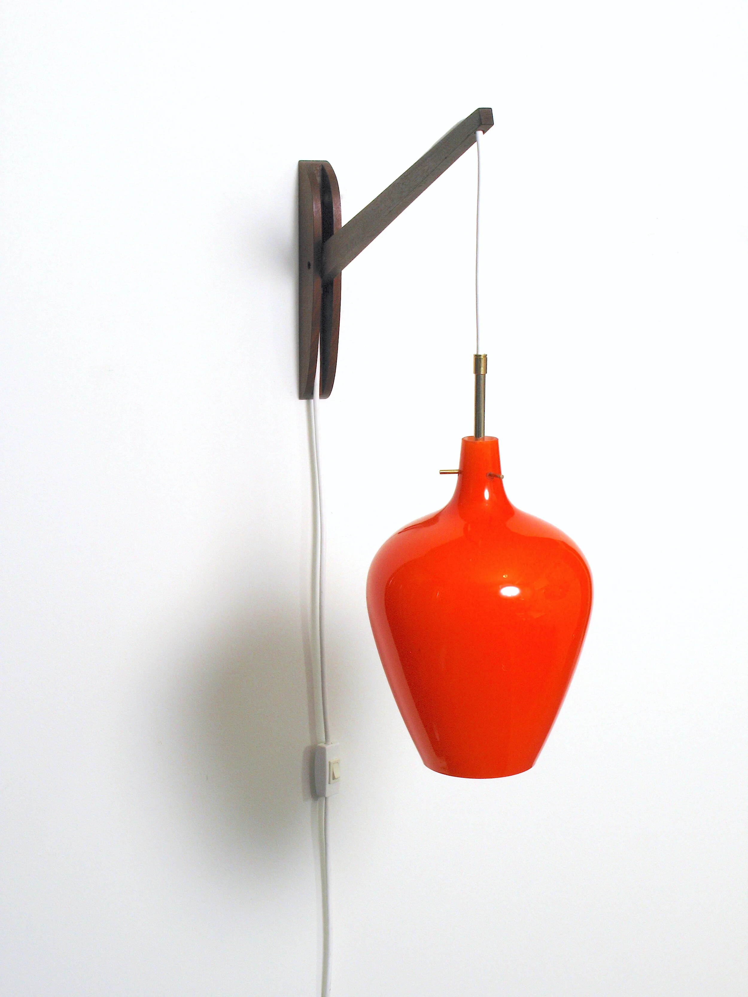 Michael Bang attributed Holmegaard wall lamp 