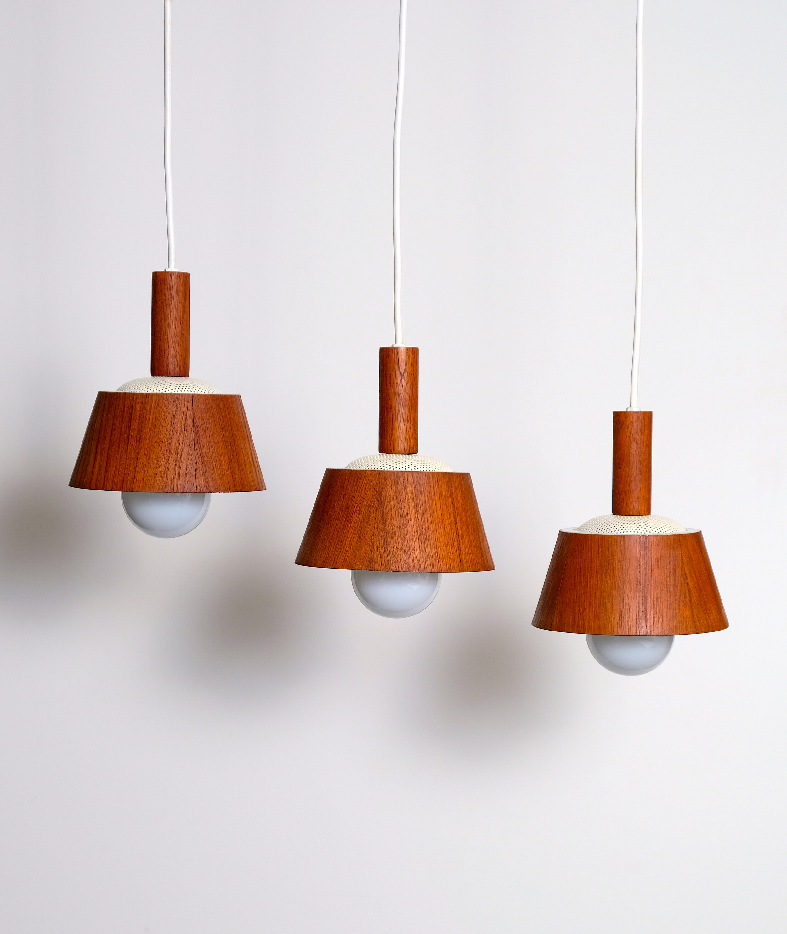 Danish teak pendants