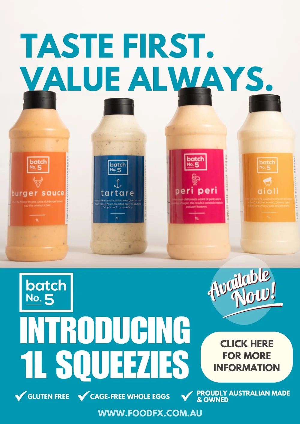 FoodFx Batch No.5 Squeezy Bottles Sauce Feature