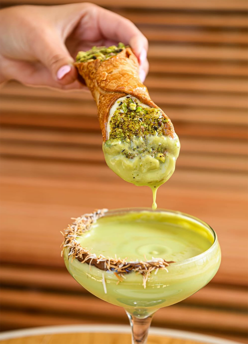 Matcha Pistachio Cocktail