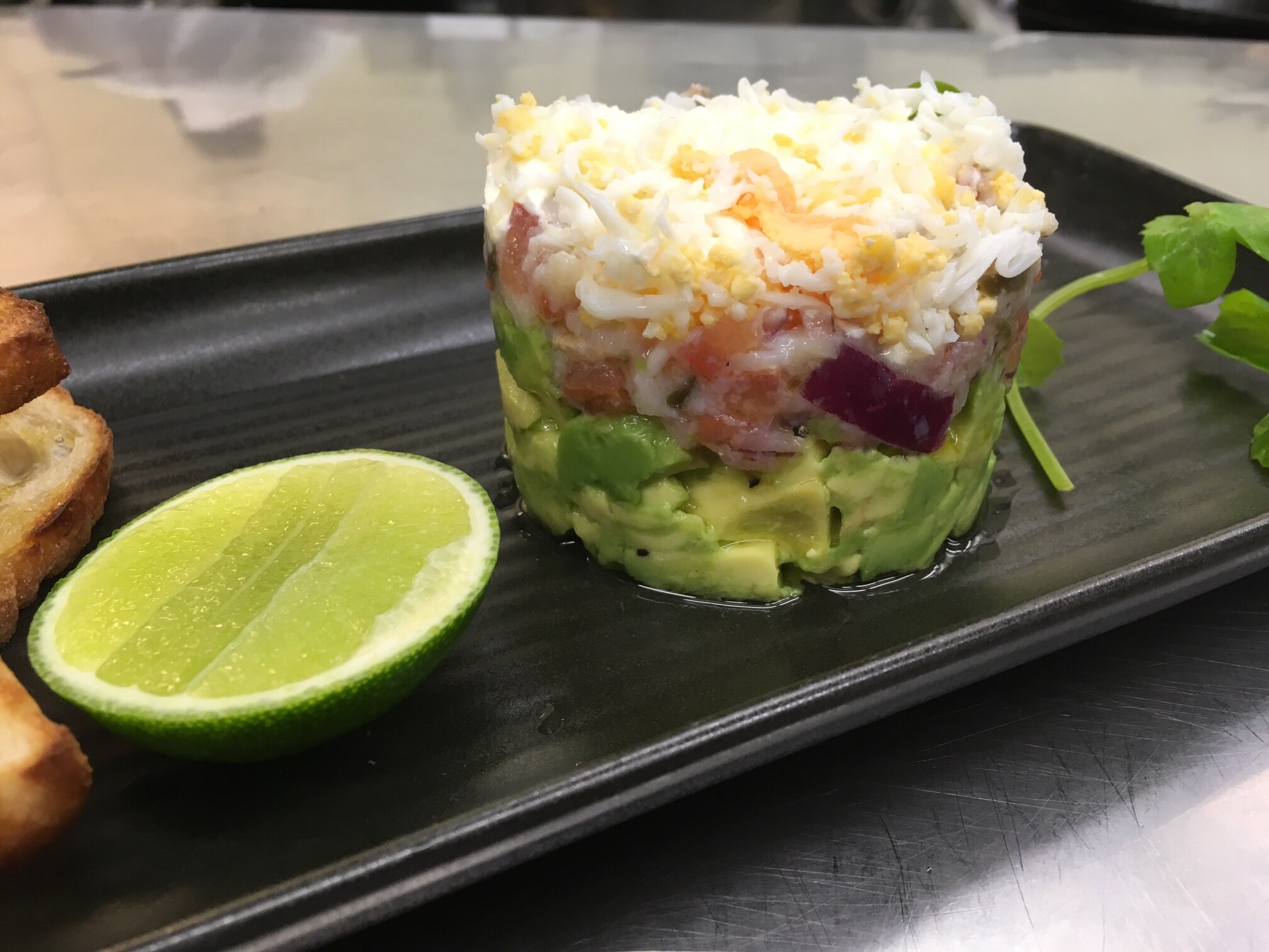sandcrab and avocado timbale.JPG