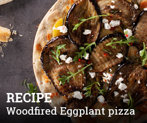 Wood Fired Eggplant Pizza