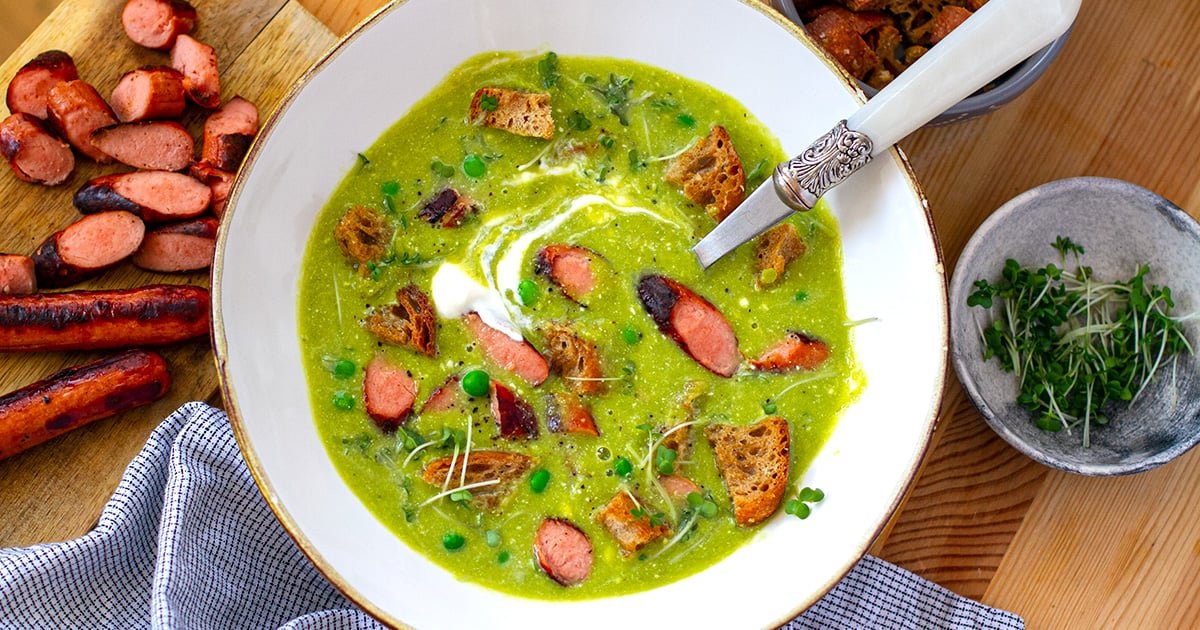 Gary Johnson -green pea and chorizo soup.jpg