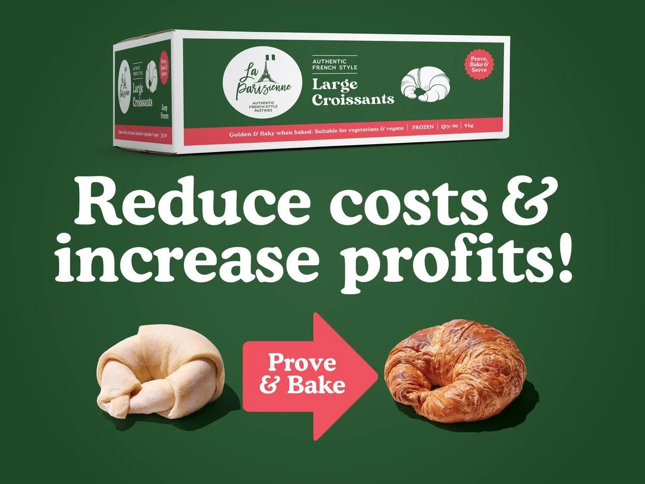 Save costs without compromising the quality of your French style croissants!