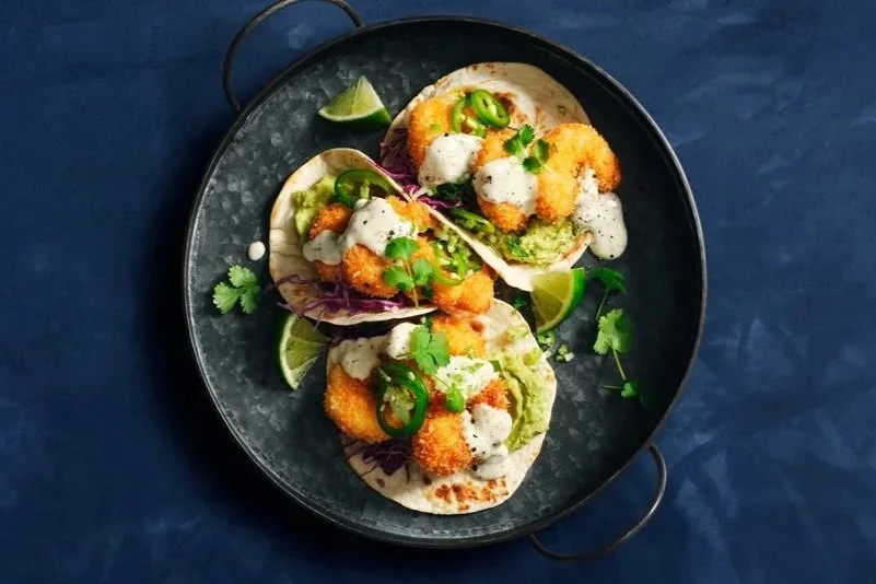 Crispy Prawn Tacos