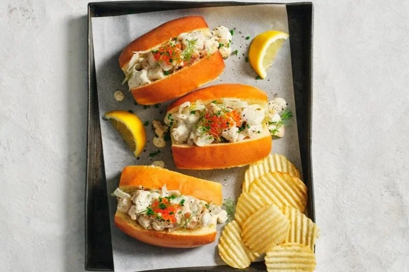 Lobster Roll with Lemon Tartare &amp; Pickled Fennel