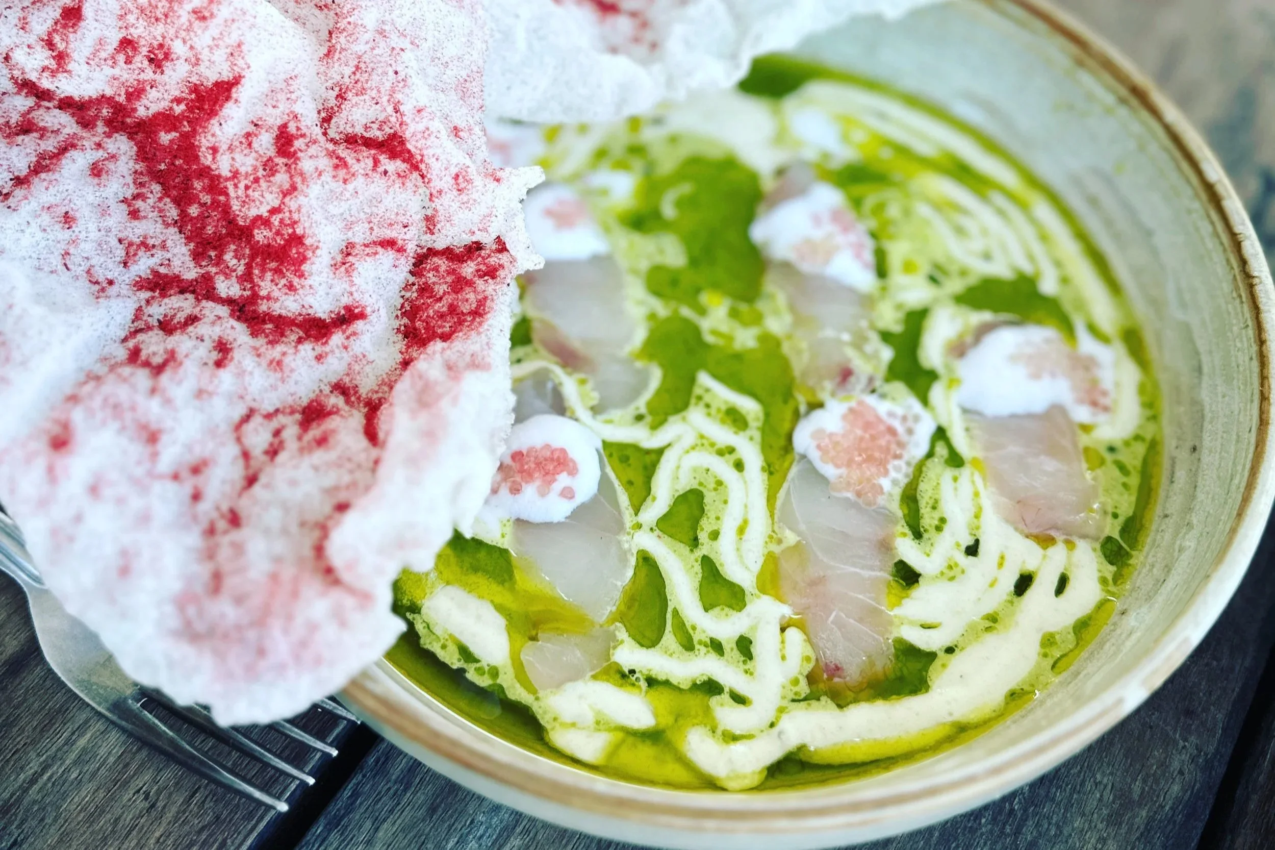 snapper w lemon myrtle, fingerlime and ooray.jpg