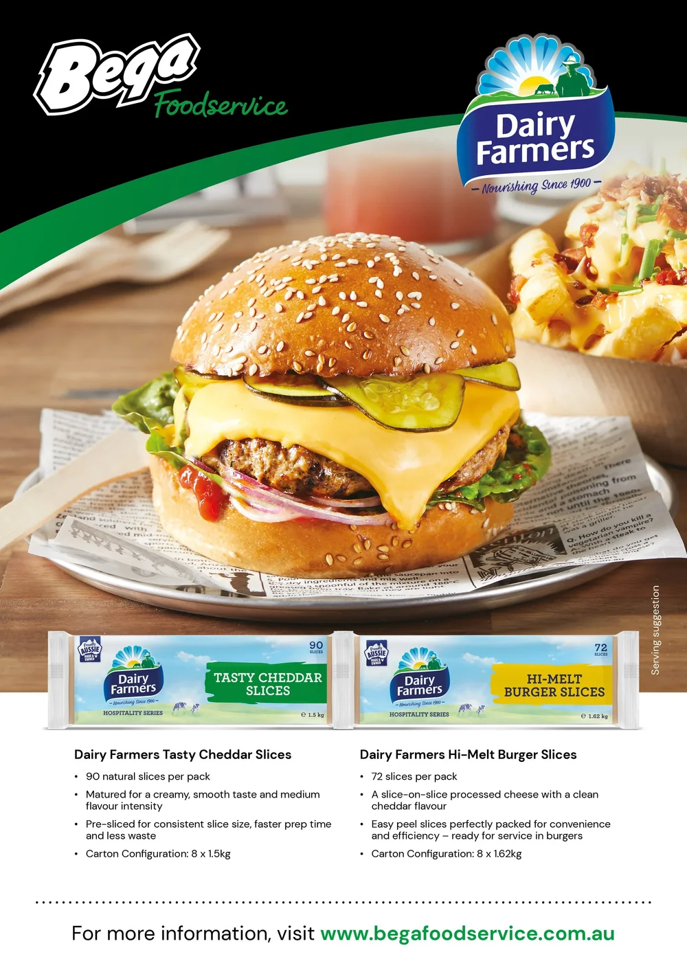 Hi-Melt Burger Slices - Bega Foodservice