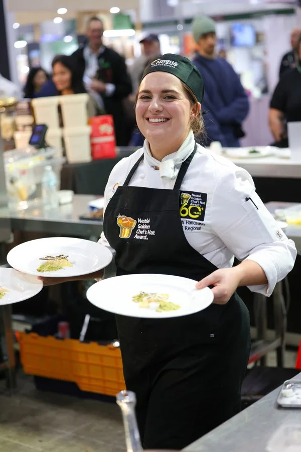 Ashleigh Handsaker, a 23-year-old sous chef and 2026 Nestlé Golden Chef of the Year