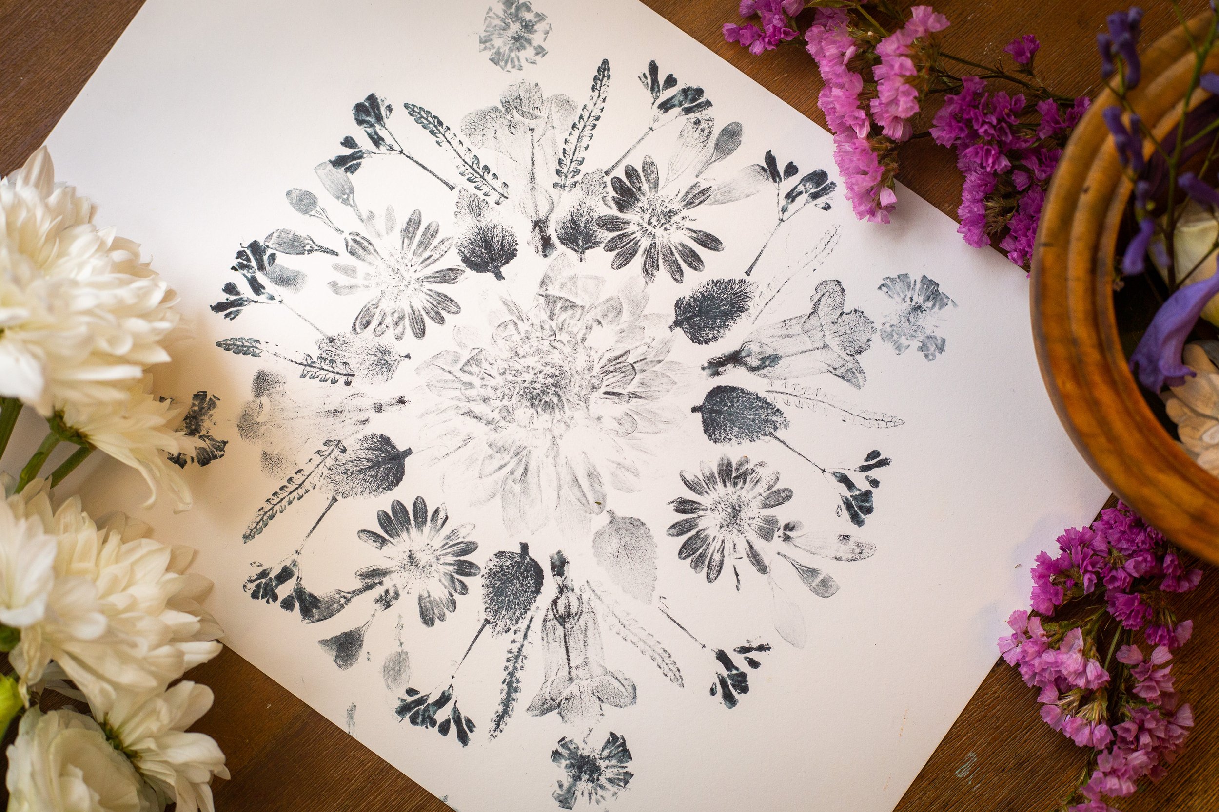 Botanical Print Mandala Workshop