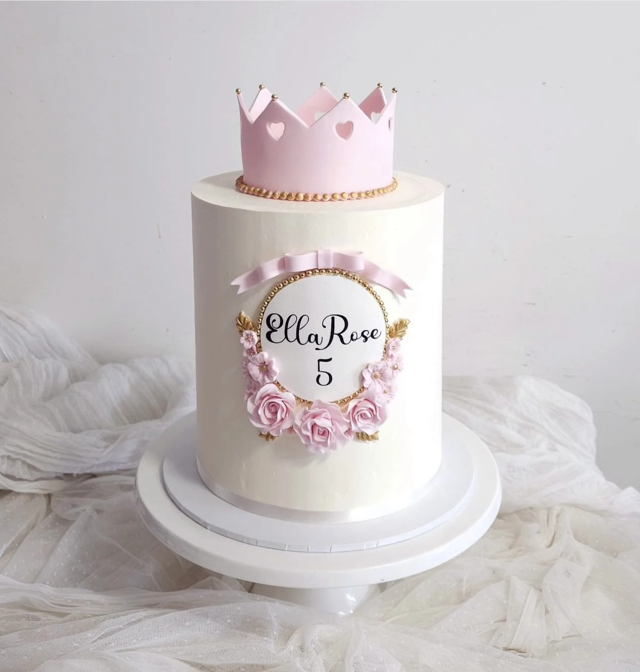 Pink Rose Cake