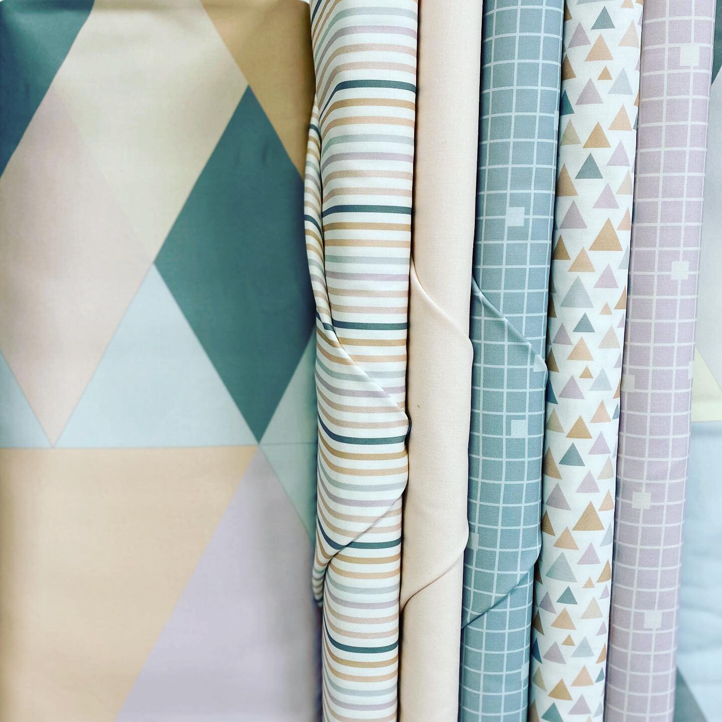 New fabric alert 🚨 @tiedwitharibbon fabric has arrived &ldquo;Baby on Trend&rdquo; this is Jemima&rsquo;s first fabric range. I love the soft pallet and addition of a panel to compliment each colour way, it is perfect. 💕😍🎀