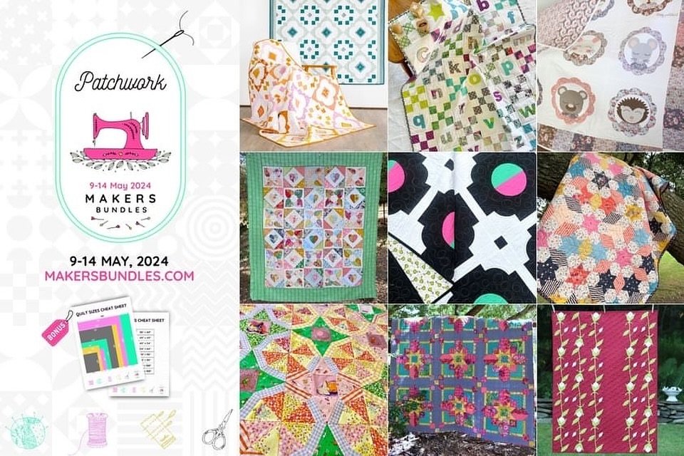 If you would like to find out all the details in the upcoming Patchwork Maker&rsquo;s Bundle I have created a link in my bio. The link will take you to the blog which is great, you will be able to see all the amazing quilts on offer.
#cottonrosewa #p