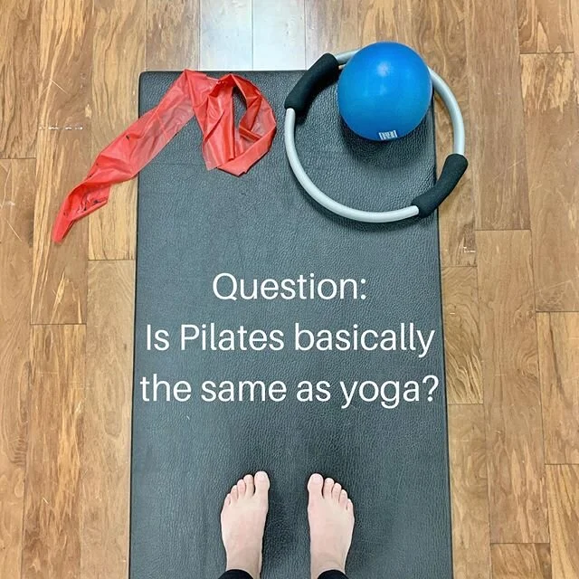 Answer: No, they are very different but there are some similarities!

Pilates: German origin (but pulls from lots of physiotherapeutical modalities), values precise and controlled movement and lucid concentration, builds better alignment and posture 
